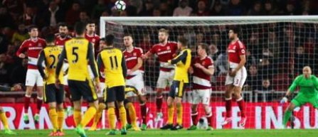 Arsenal a învins Middlesbrough, scor 2-1, şi a urcat pe locul 6 în Premier League